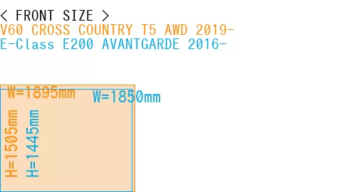 #V60 CROSS COUNTRY T5 AWD 2019- + E-Class E200 AVANTGARDE 2016-
